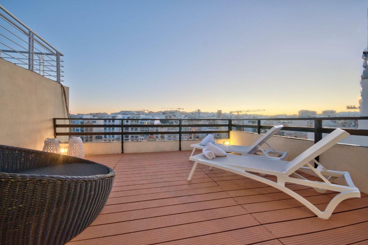 Spinola Court - Stunning Seaview Apartment & Penthouse On Spinola Bay By Shortletsmalta Saint Julian's Exteriér fotografie